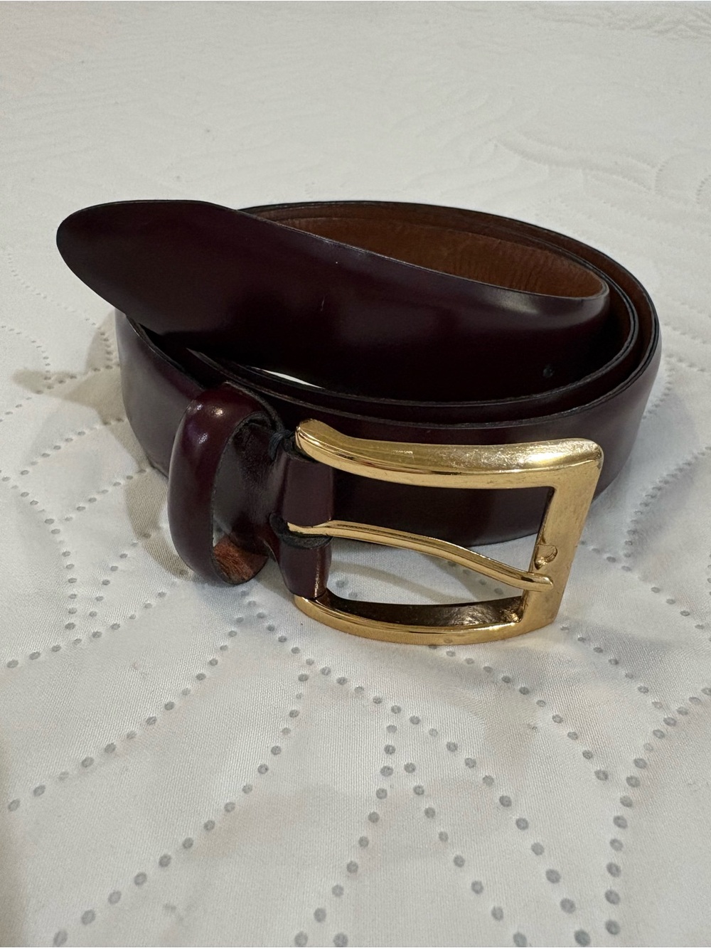 Vintage Cole Haan A1931 Leather Belt | Men’s 40 | Made in USA | Burgundy/Oxblood